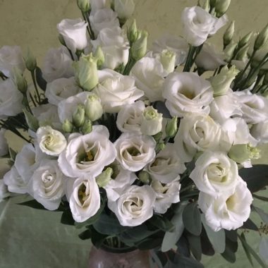 Bouquet de lisianthus blanc
