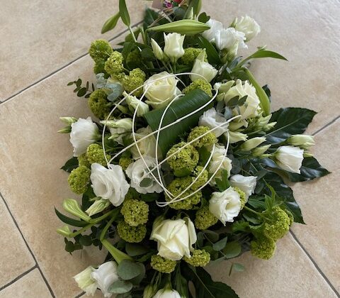 Gerbe de fleurs blanches